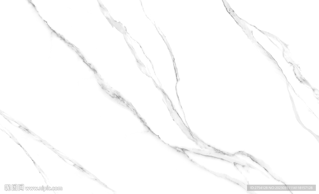 鱼肚白 黑白根大理石纹理 岩板