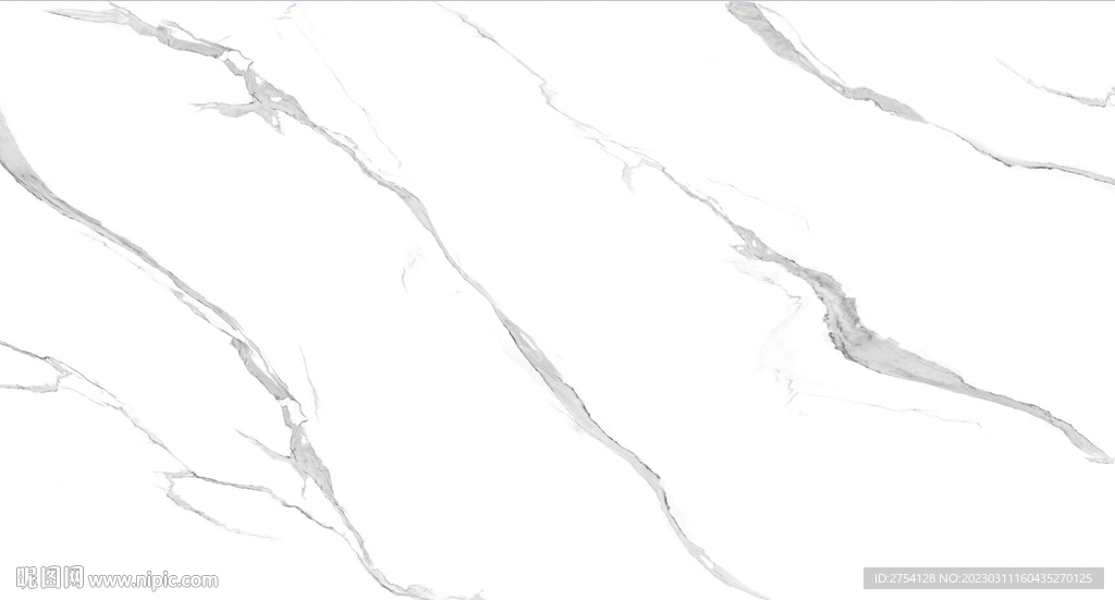 鱼肚白 黑白根大理石纹理 岩板