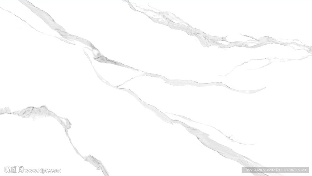 鱼肚白 黑白根大理石纹理 岩板