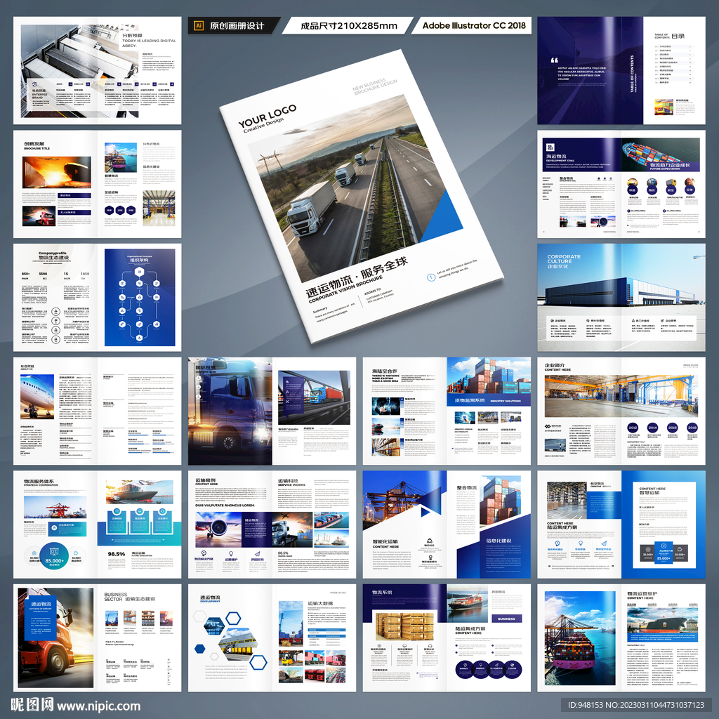 物流公司画册