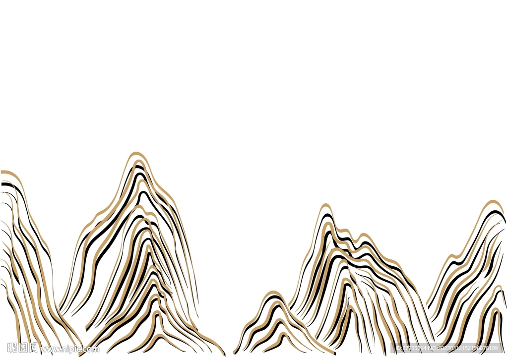 山图矢量黑金