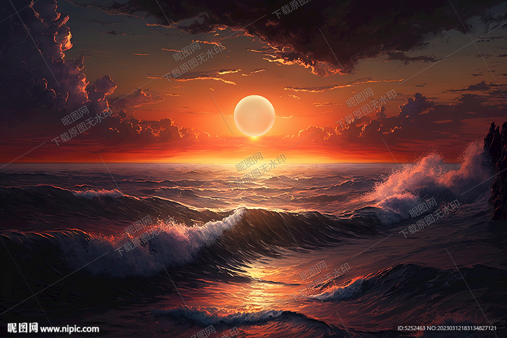 海上的夕阳