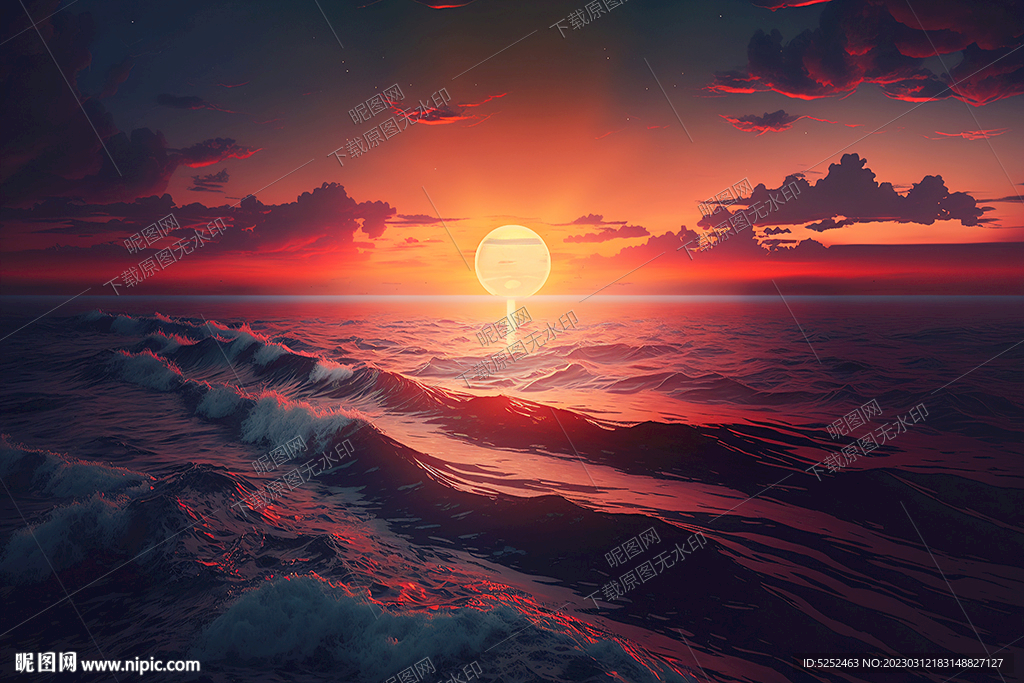 海上的夕阳