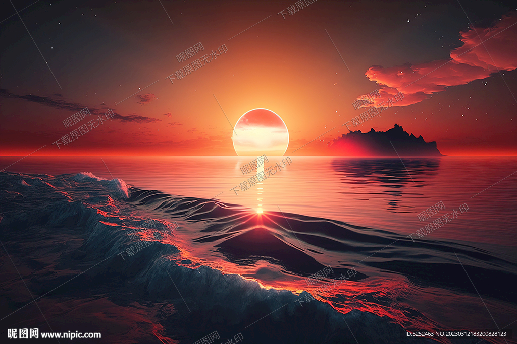 海上的夕阳