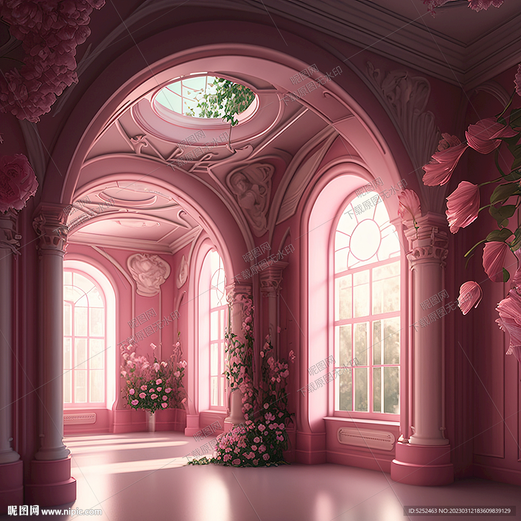 粉色拱门