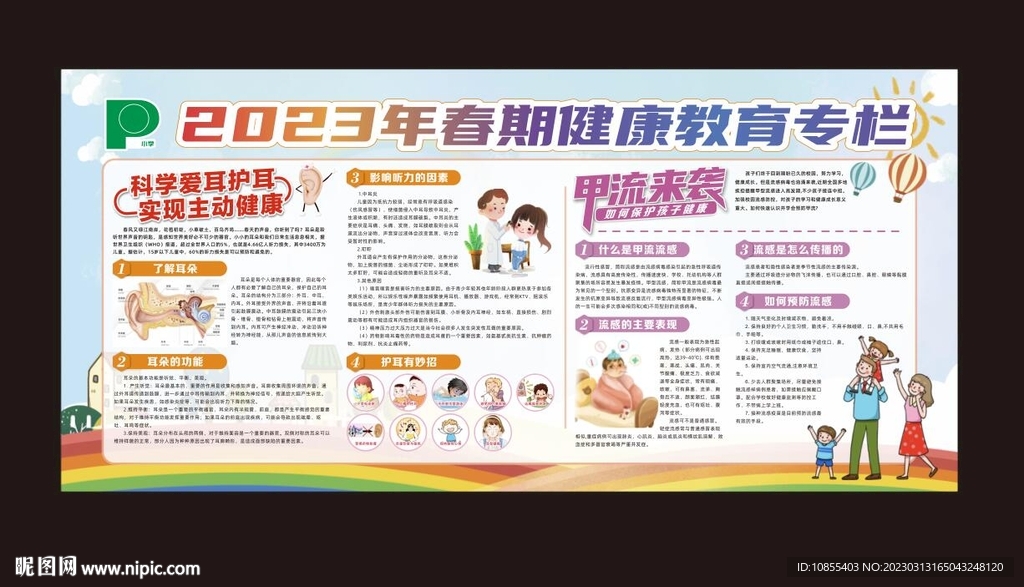 健康教育展板