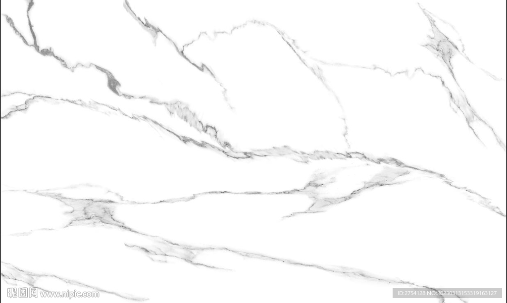 鱼肚白 黑白根大理石纹理 岩板