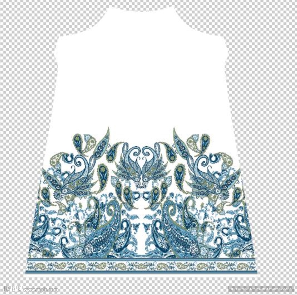 方巾腰果花佩斯利腰果