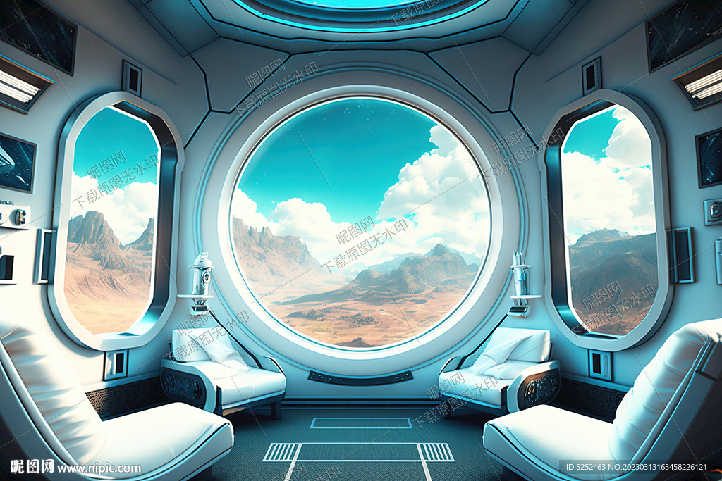 宇宙飞船内部