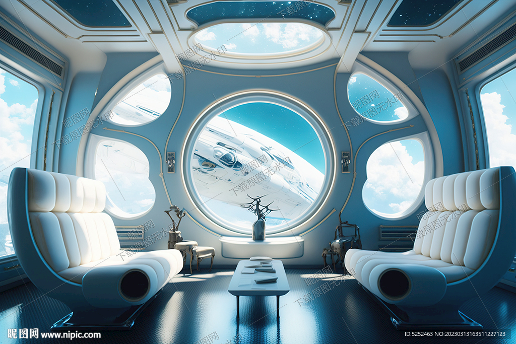 宇宙飞船内部