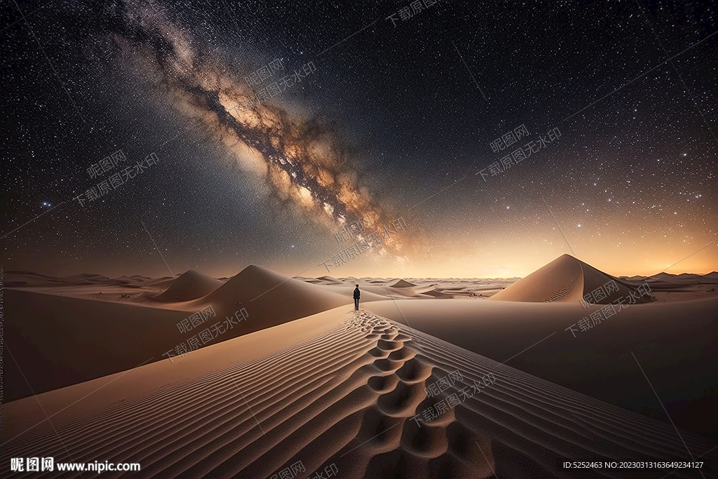 沙漠的夜空