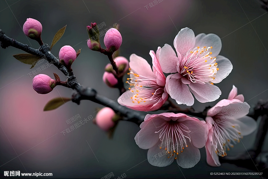 粉色桃花