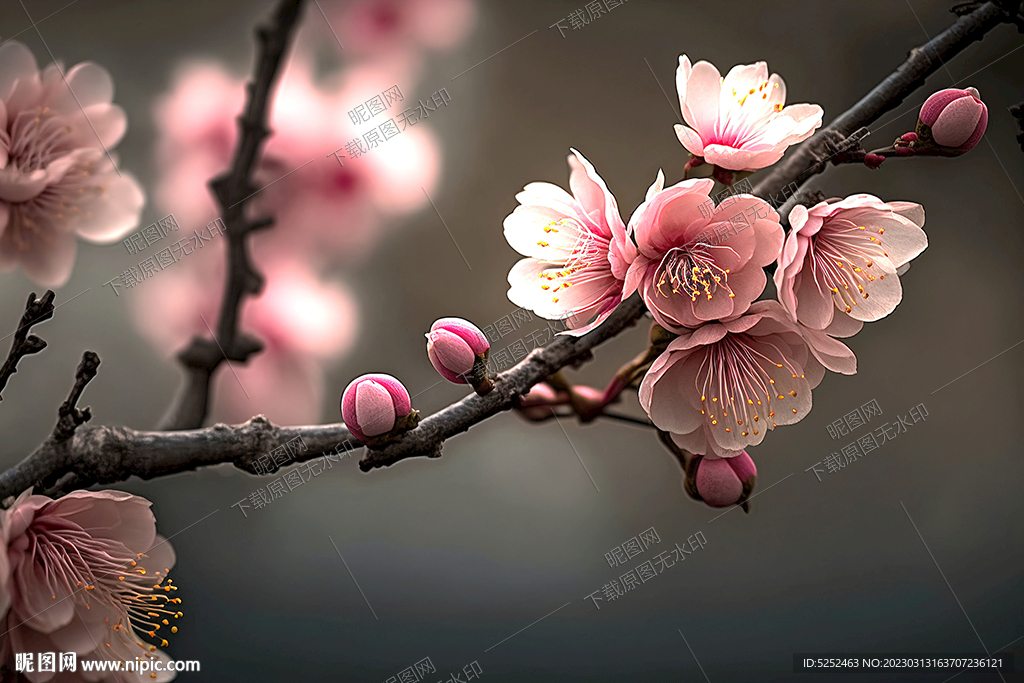 粉色桃花