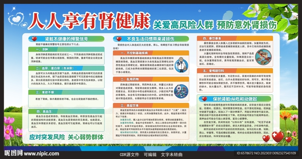 世界肾脏日宣传栏