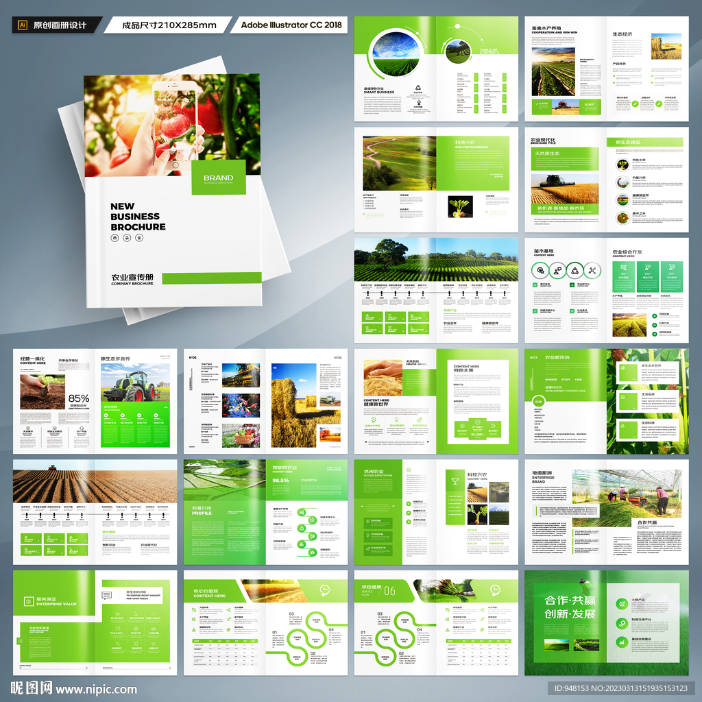 农业画册模板