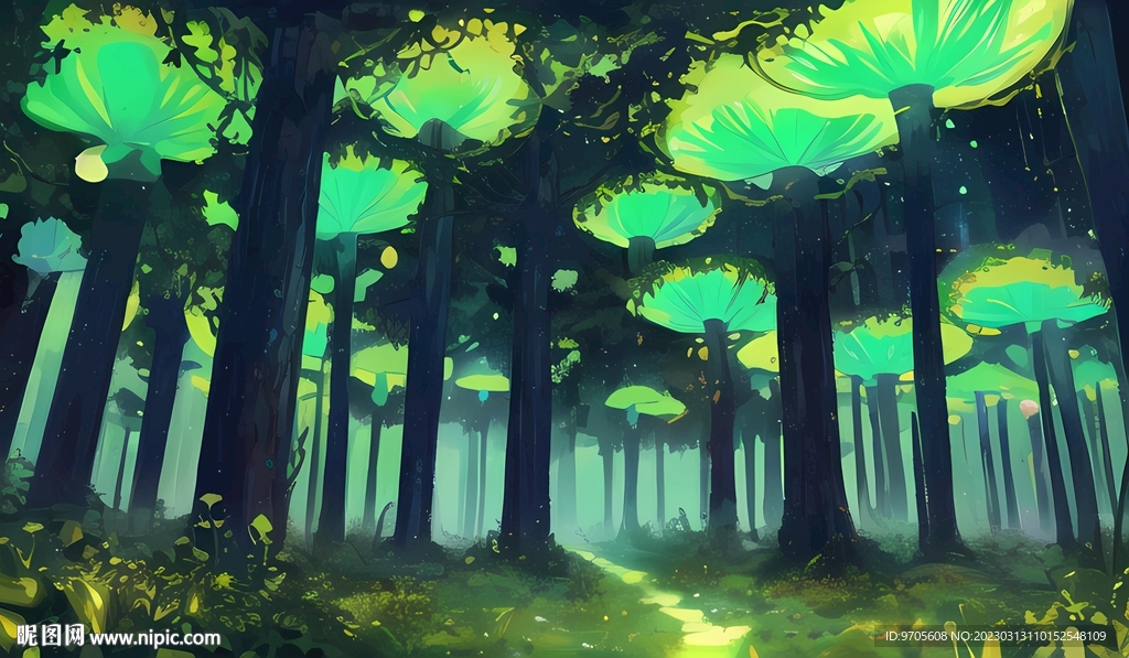 发光的森林