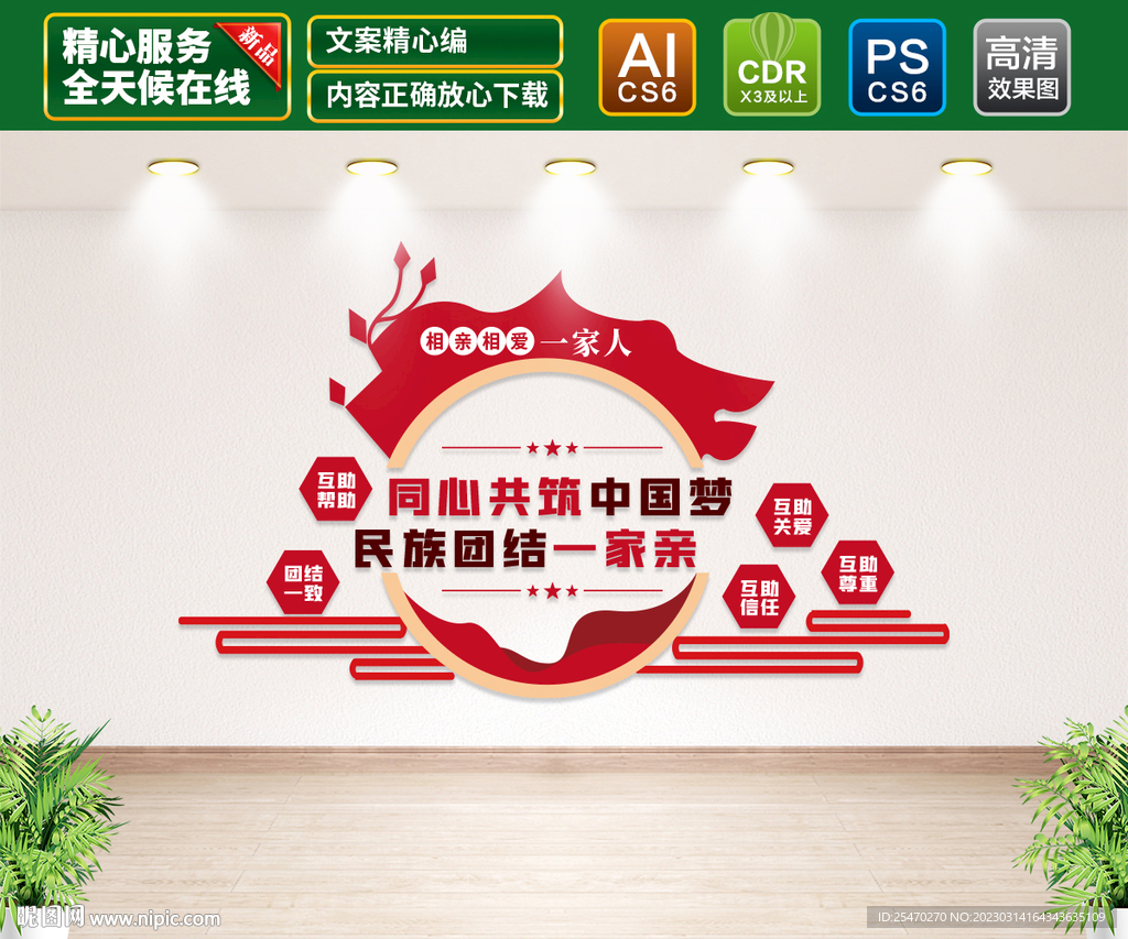 民族团结文化墙