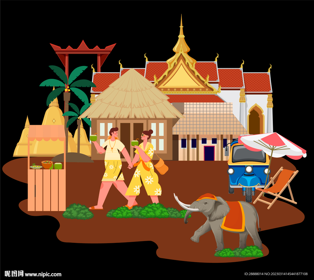 东南亚旅游美陈