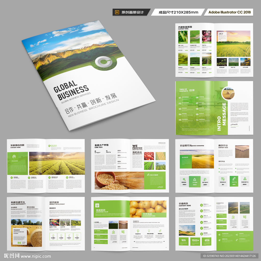 农业画册模板