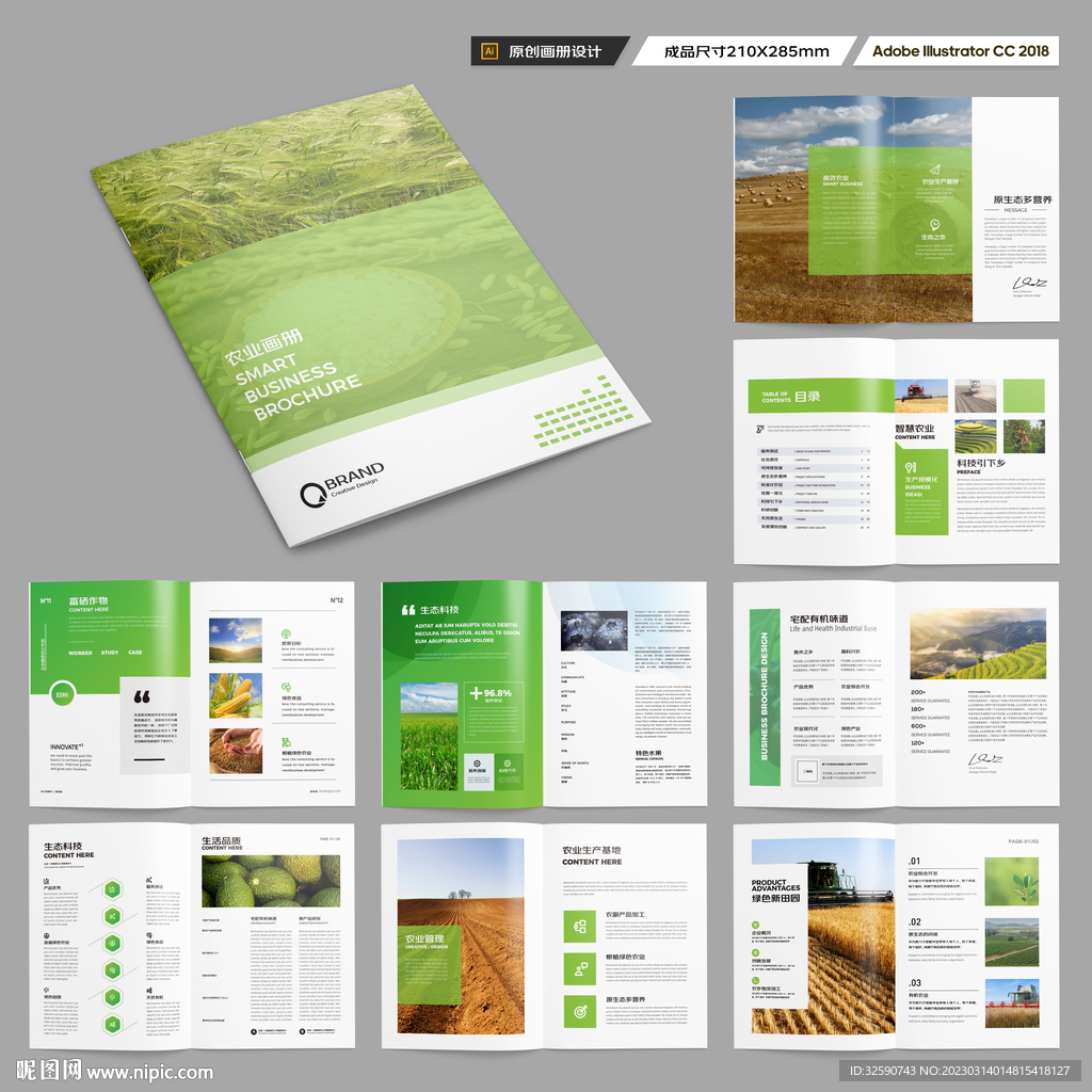农业画册模板