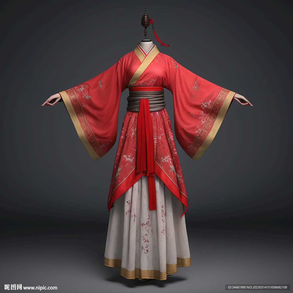 古代红色服装