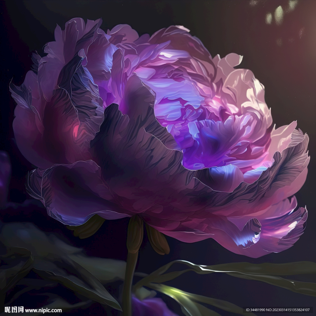 绚丽紫色花朵