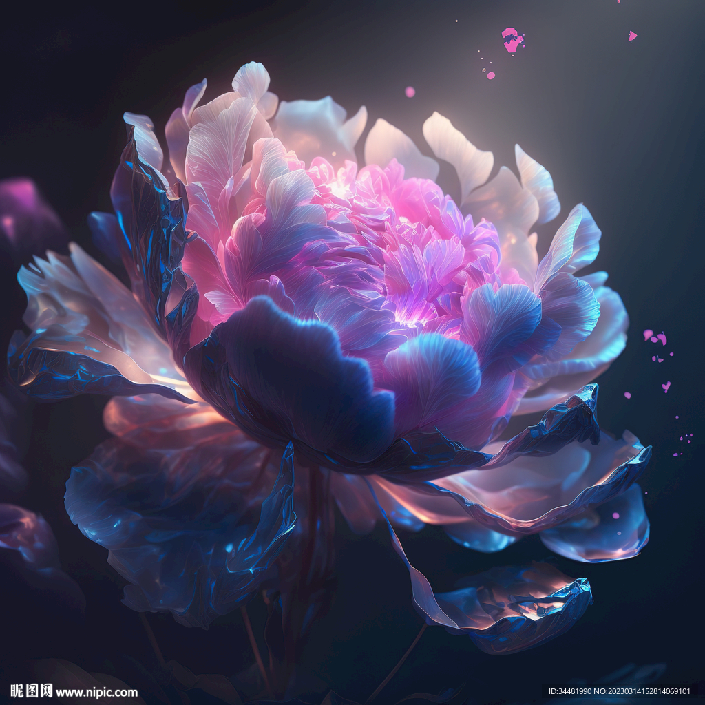 紫色鲜艳花