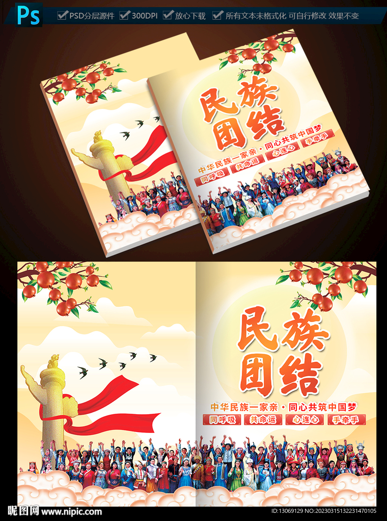 民族团结画册封面