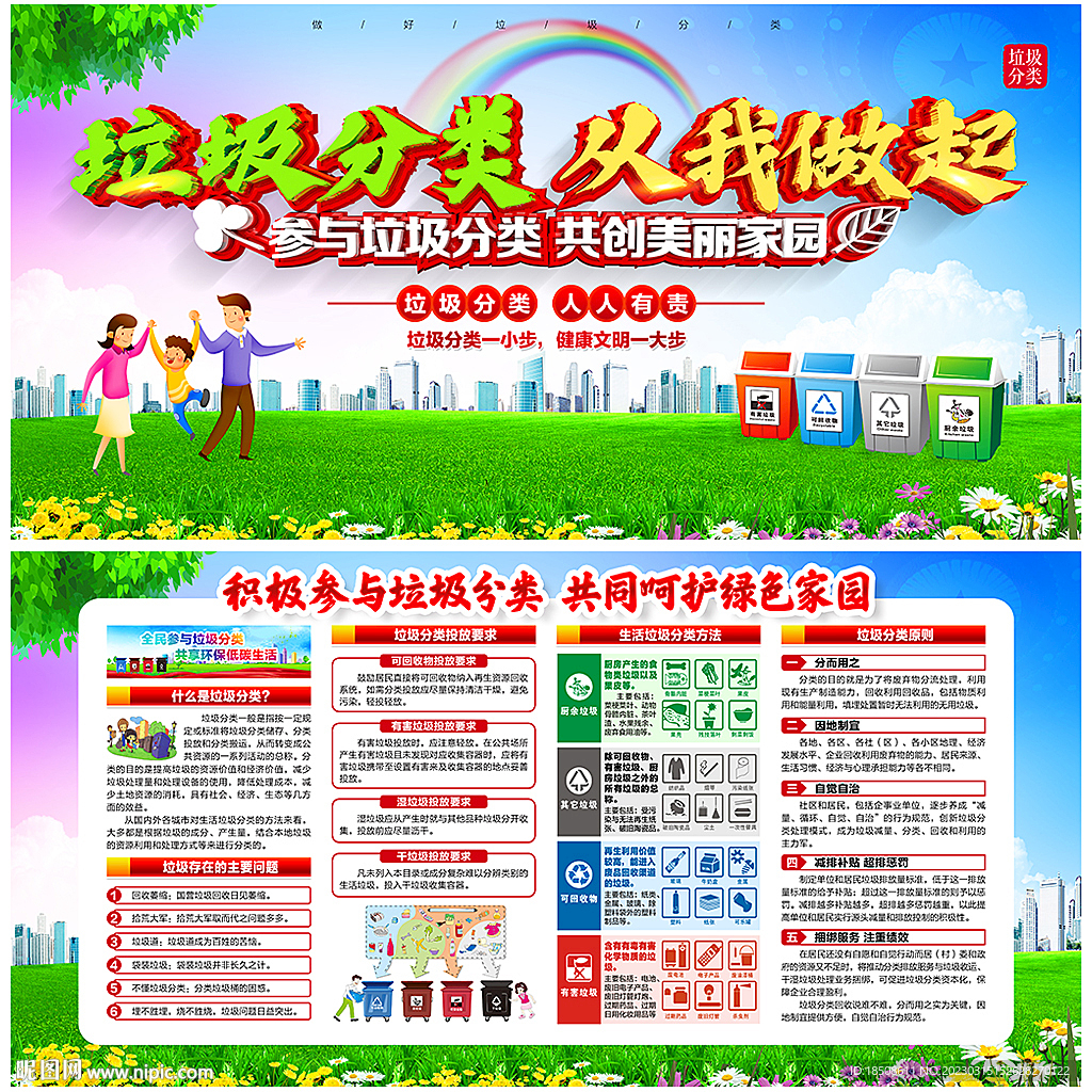 垃圾分类宣传栏