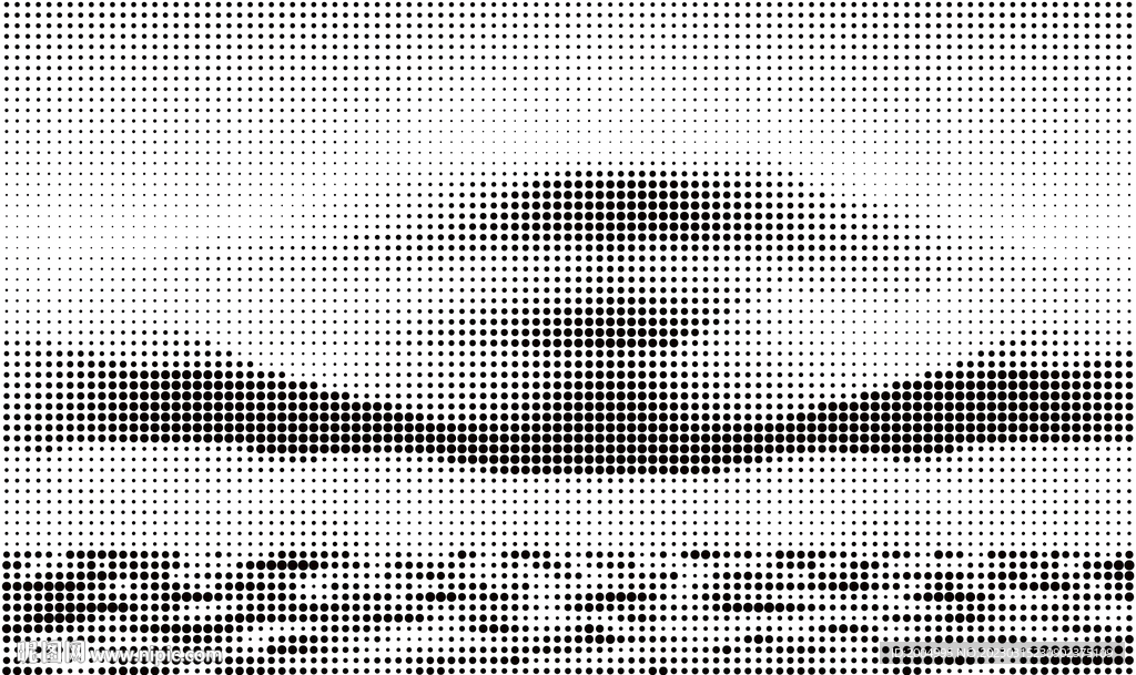 圆点渐变镂空山水