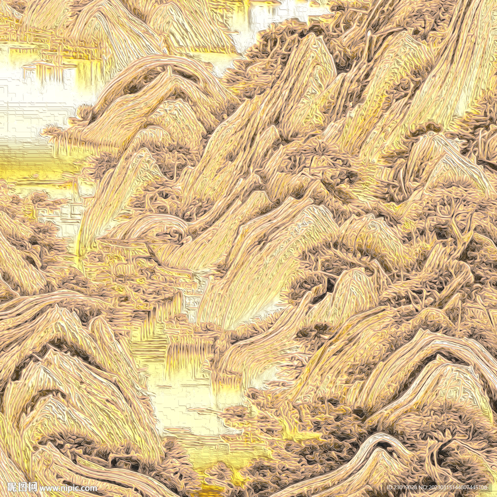 浮雕抽象画