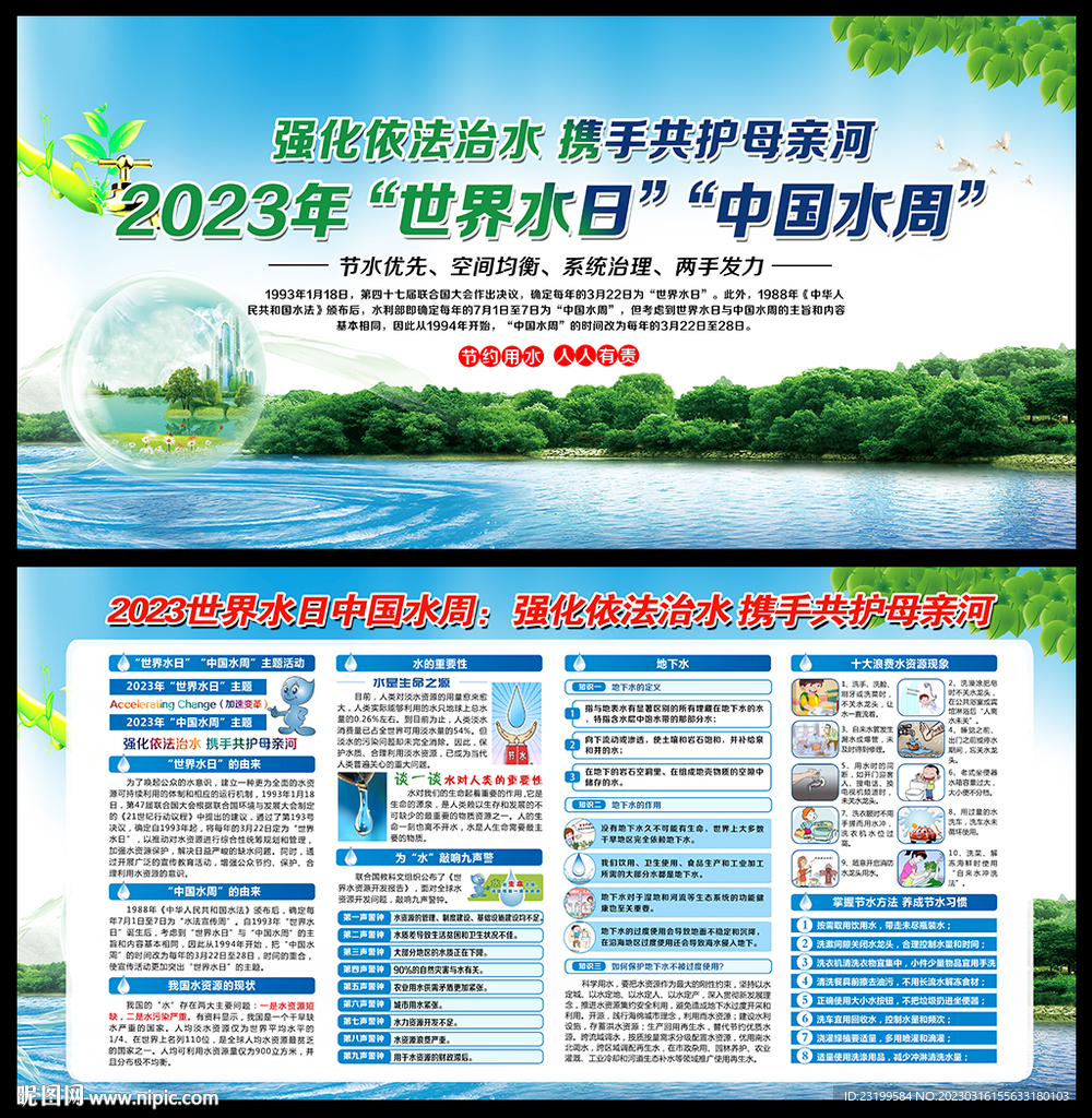 2023年世界水日中国水周展板