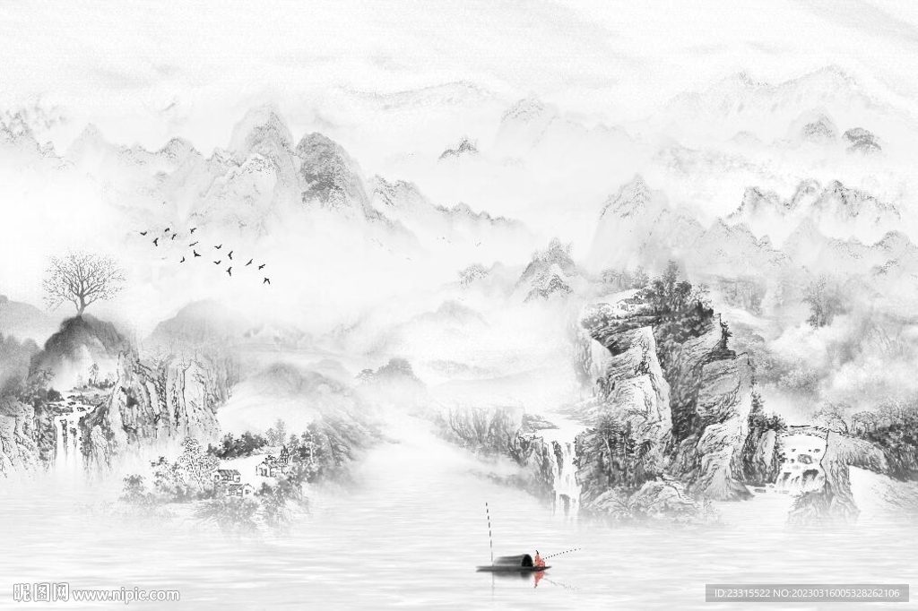 新中式背景墙