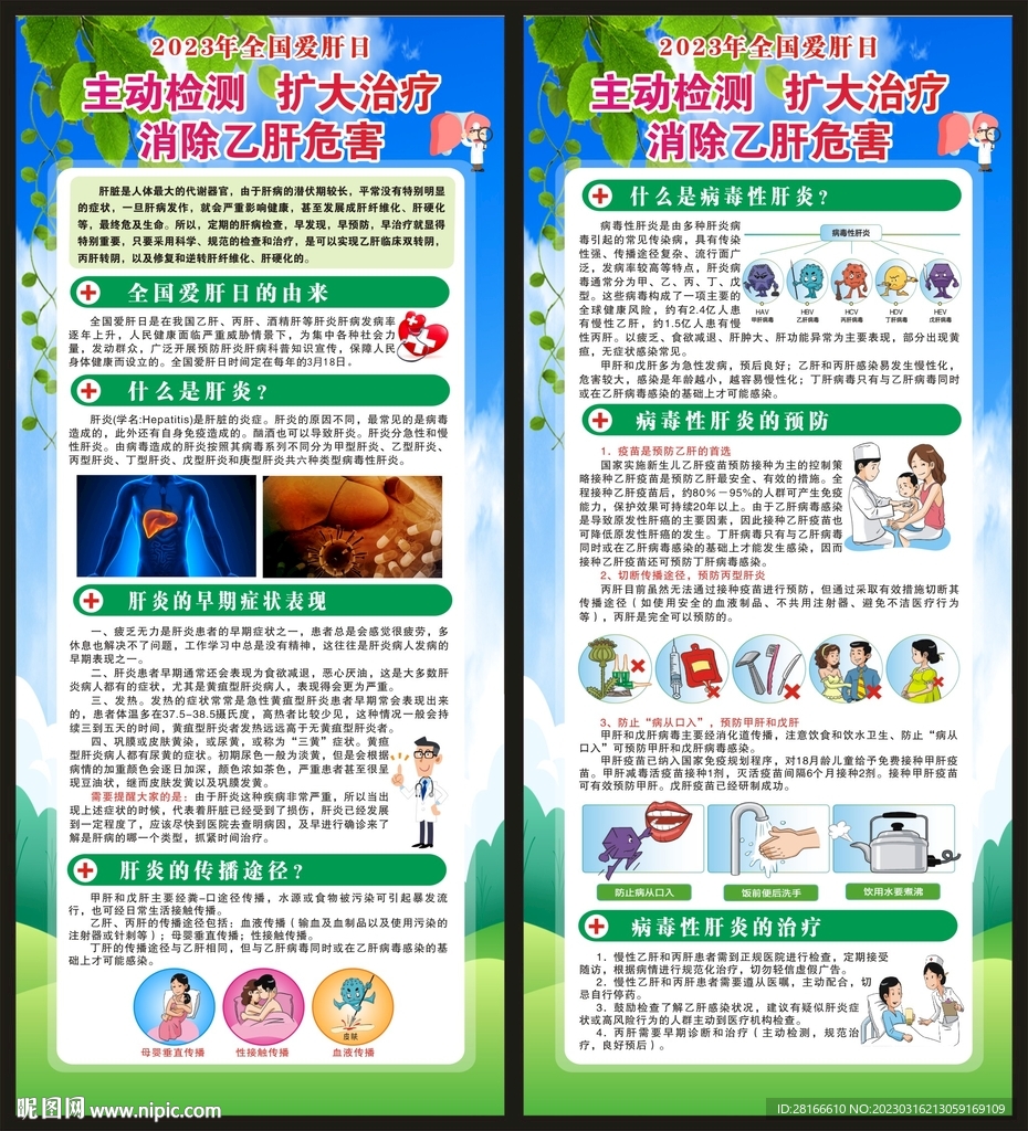 全国爱肝日展架