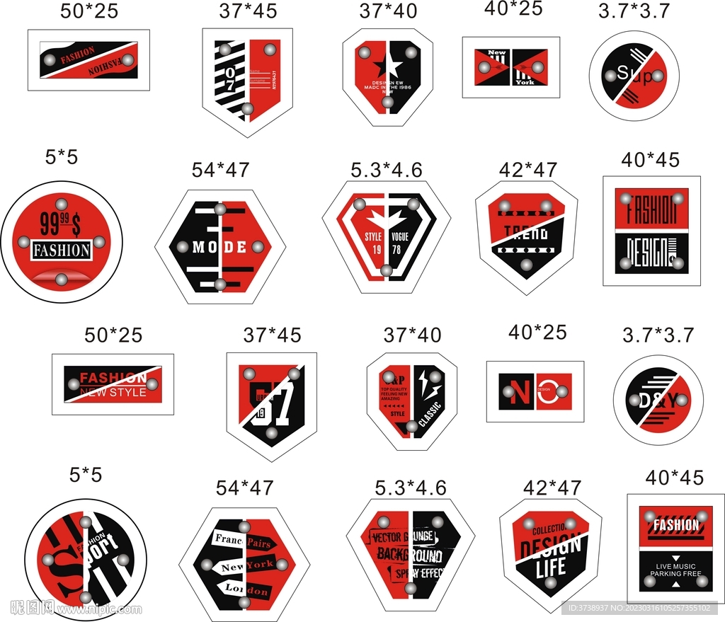 休闲唯美皮标装饰标辅料