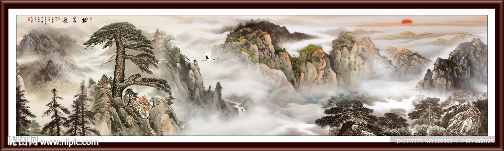 巨幅山水画