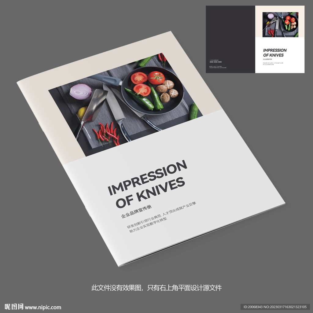 厨房用品不锈钢刀具宣传册封面