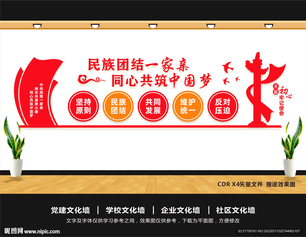 民族团结形象墙