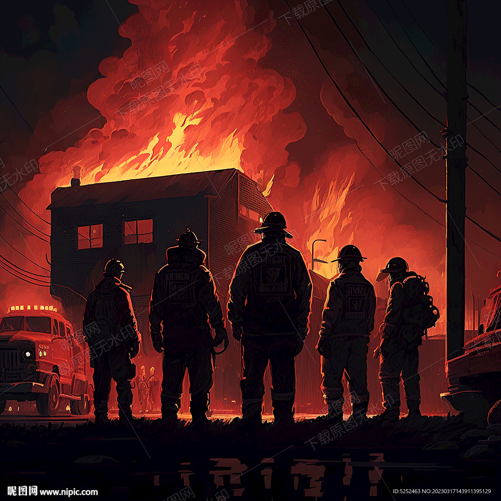 救火剪影