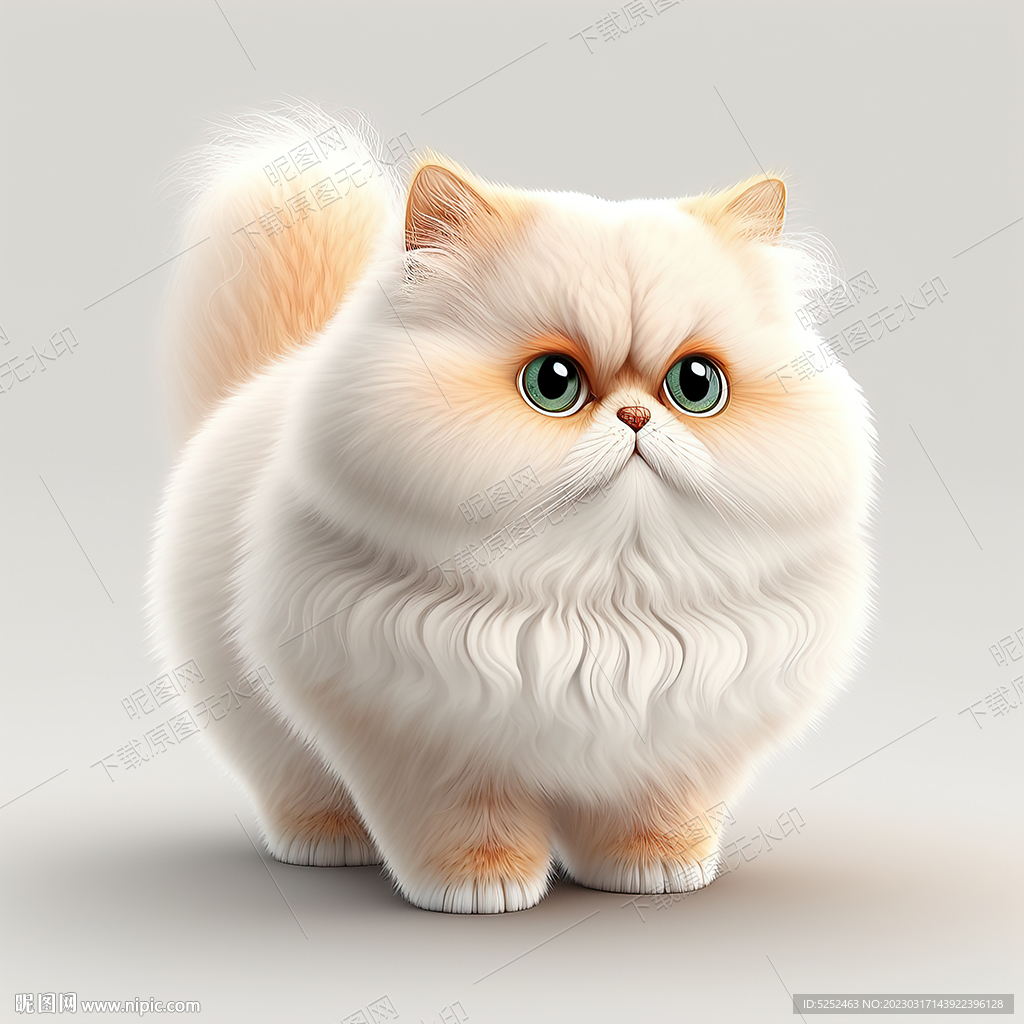 毛茸茸的波斯猫