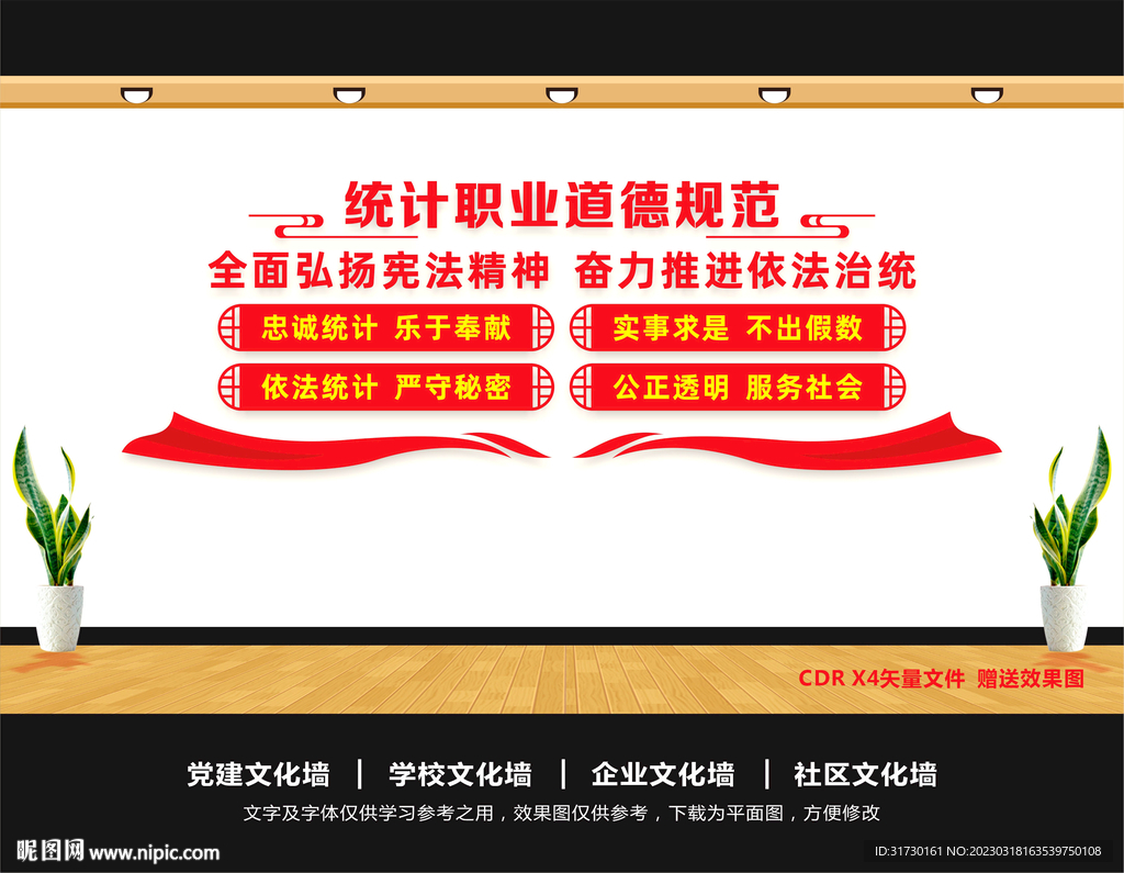 统计文化墙
