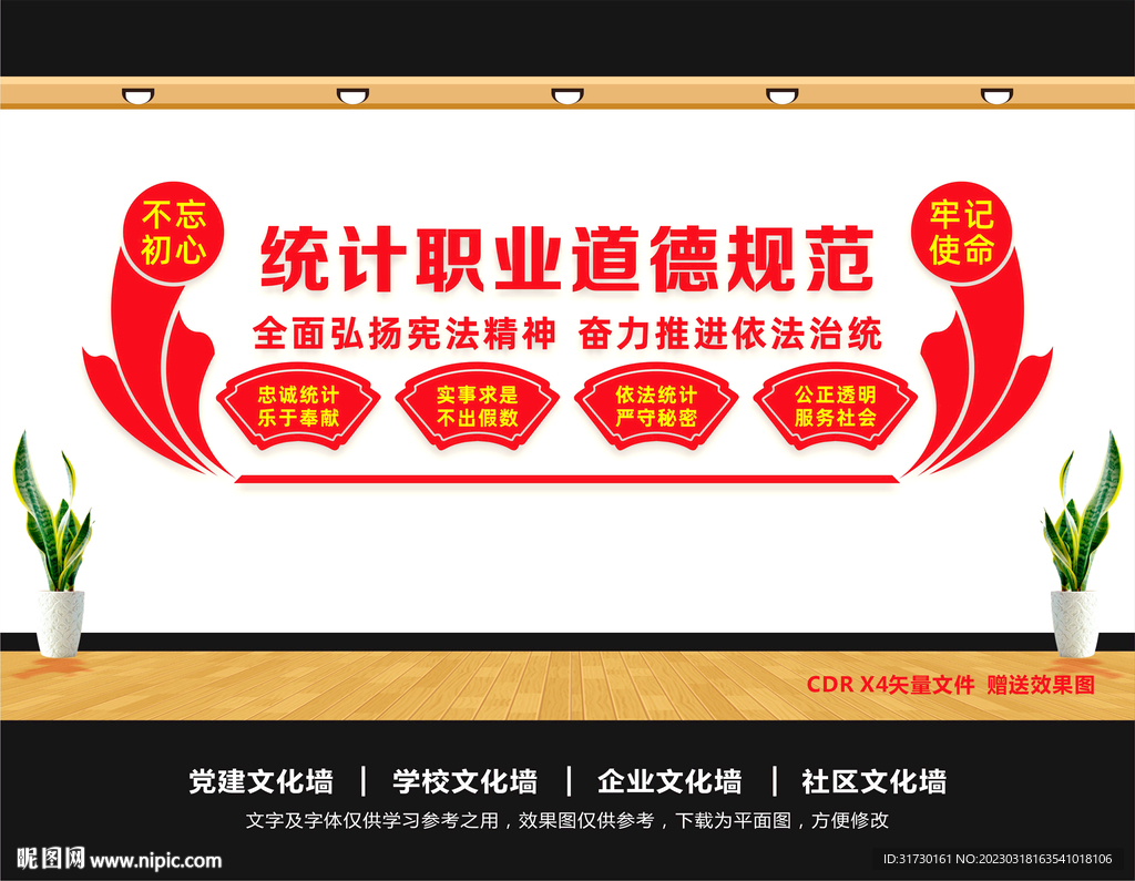 统计文化墙