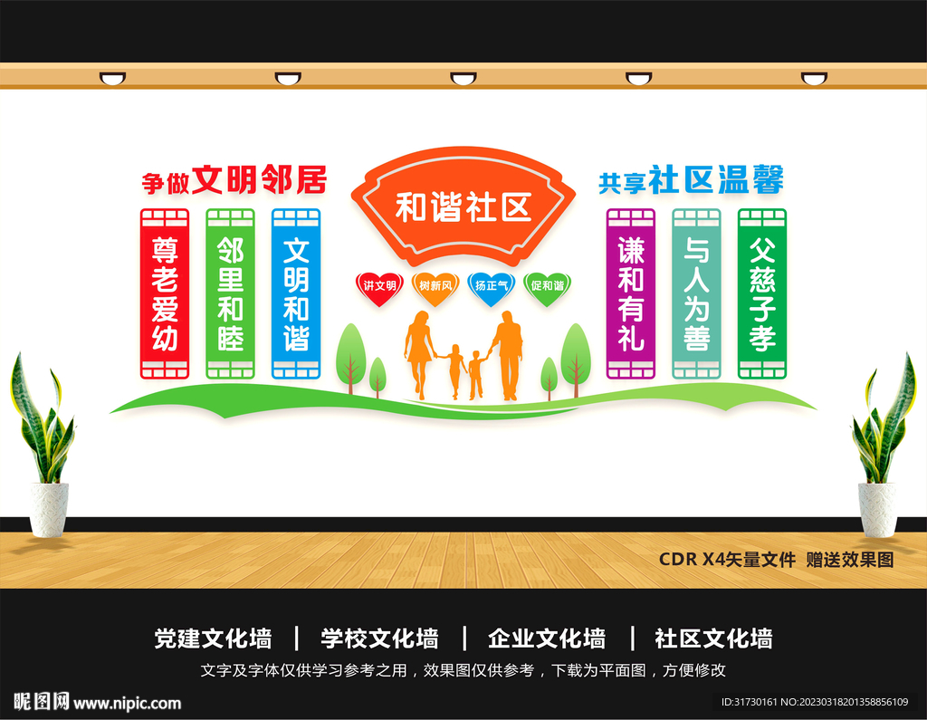 和谐社区展板