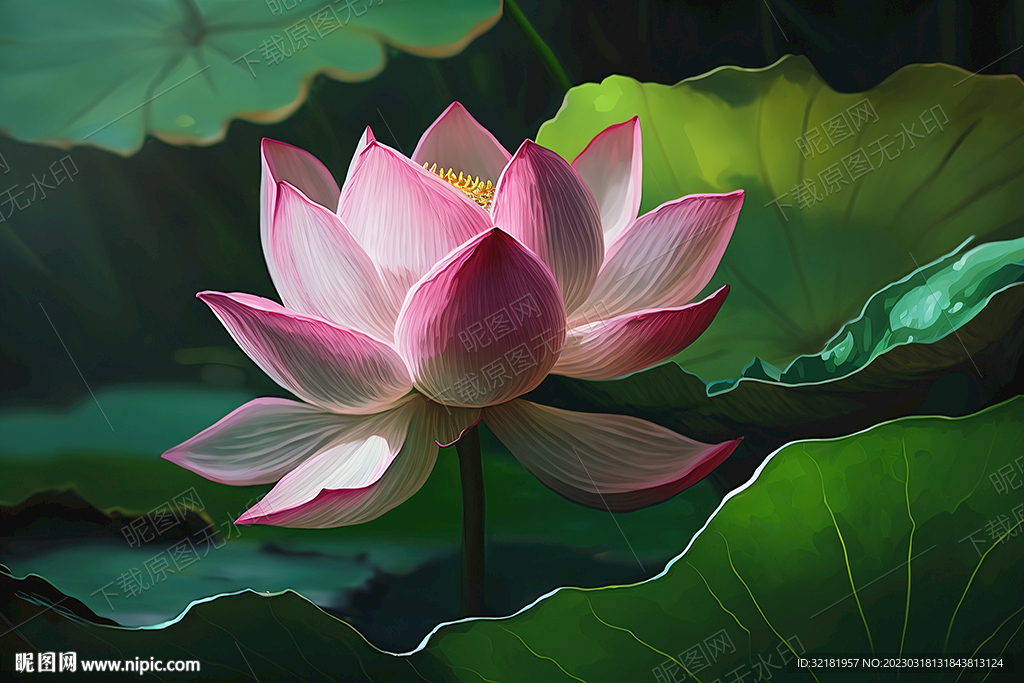 粉色荷花