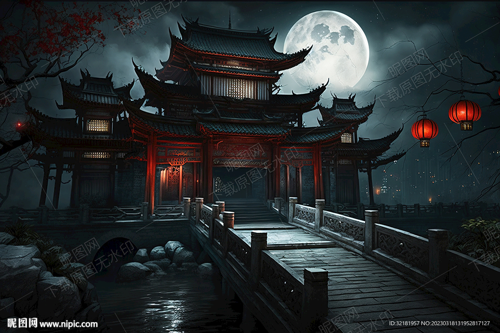 古建筑夜景