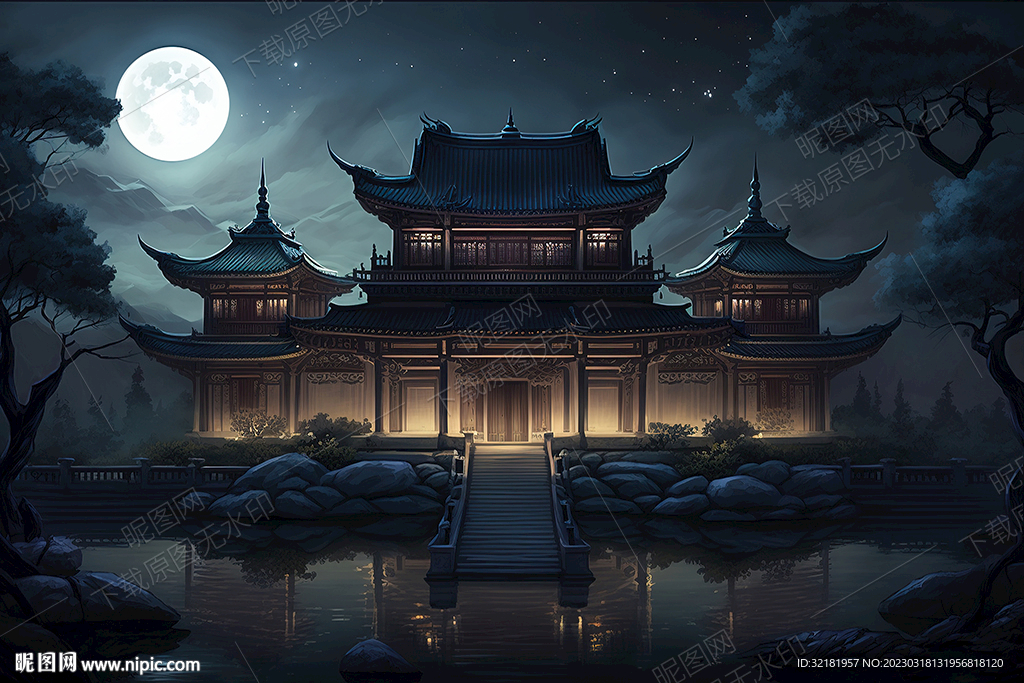 古建筑夜景