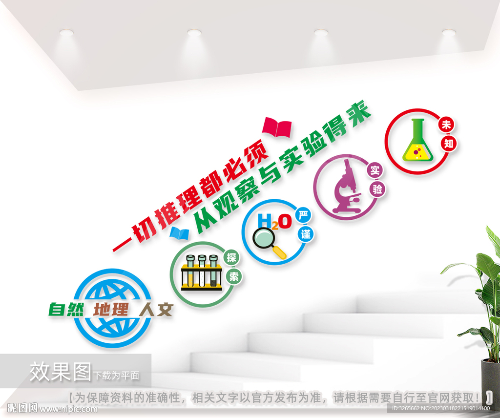 科学实验室文化墙