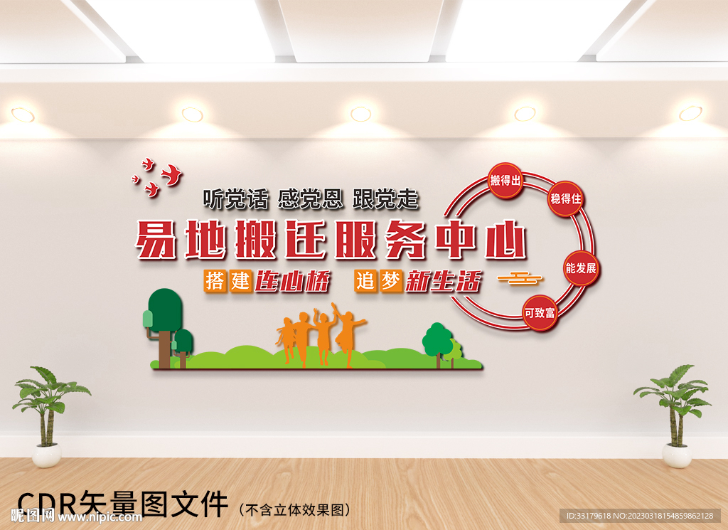 易地搬迁文化墙