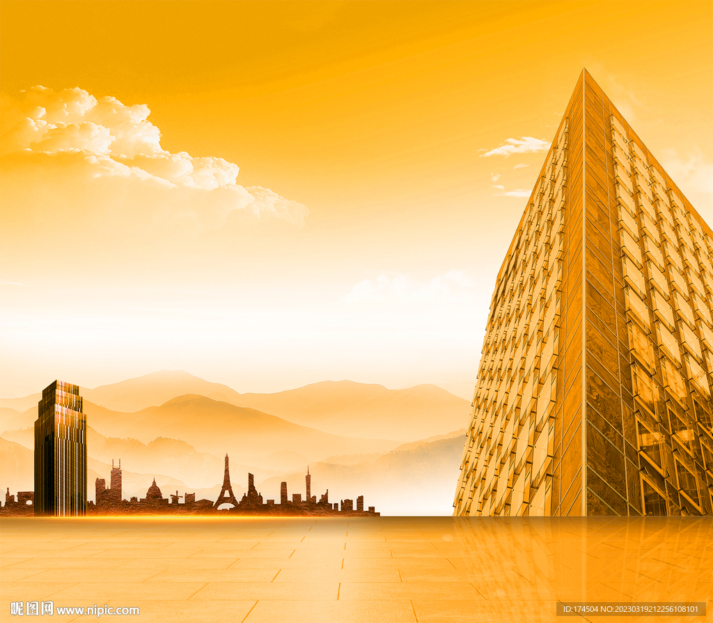 高端建筑背景