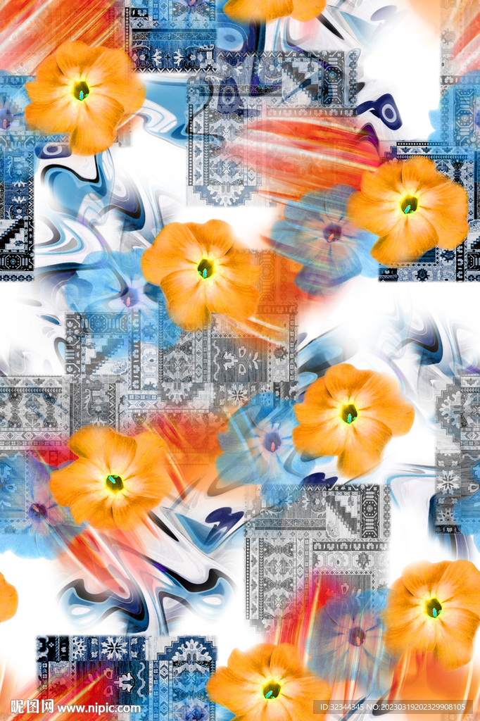 中老年花型